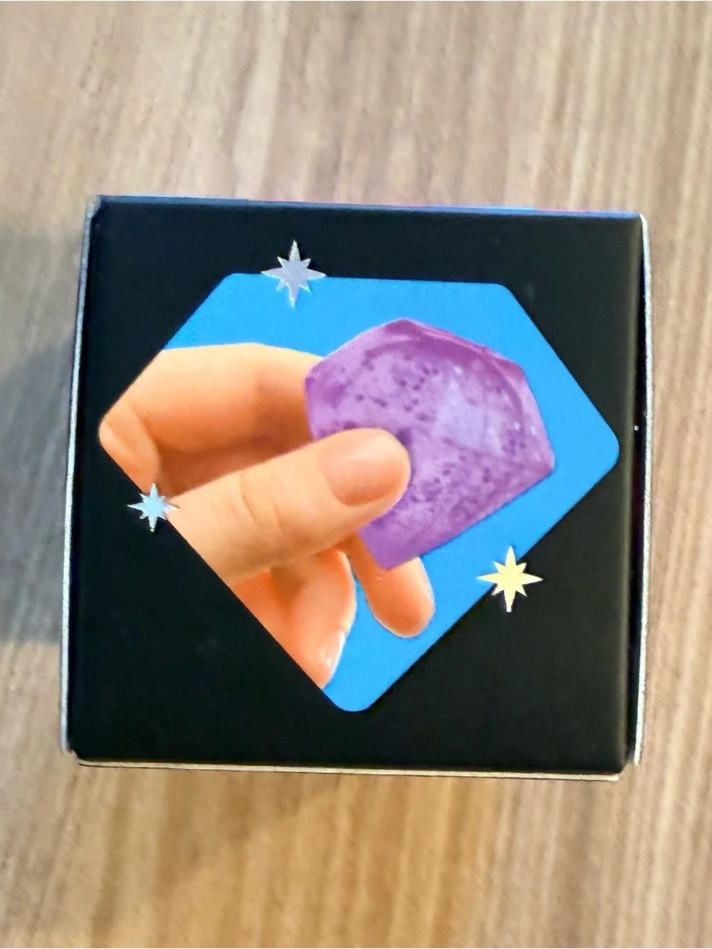 New sealed Mini Needoh Nee Doh Groovy Jewel Sparkle Diamond in Blue